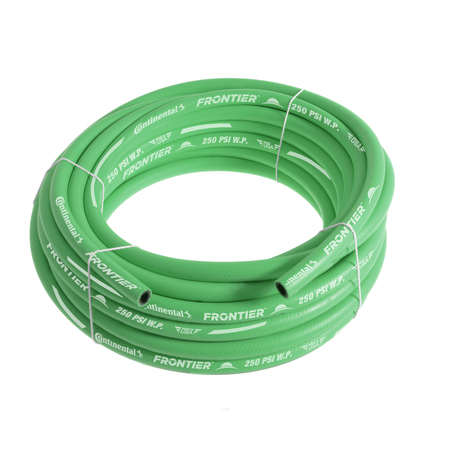 CONTINENTAL 3/8" x 50' Green EPDM Rubber Air Hose, 300 PSI, Bulk Hose HZG03830-50